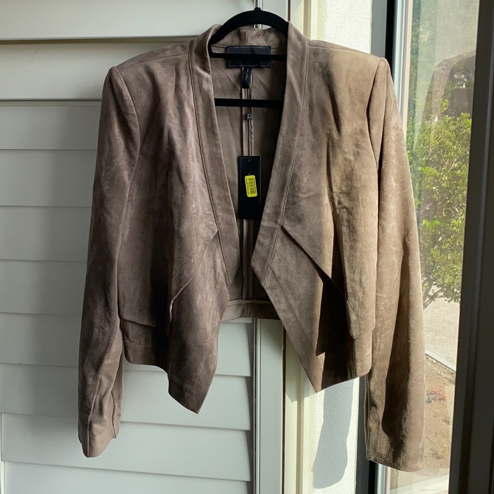 Brown Suede “Luke” Cropped Jacket! 🤎